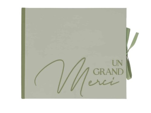 Livre d'or vert sauge