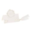 Marque place bapteme creme et or