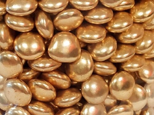 Dragées mini confetti dorée