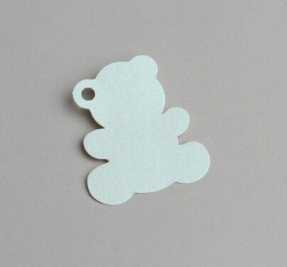 etiquette ourson bleu ciel