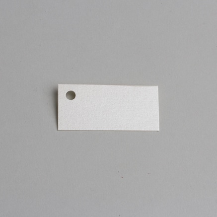 Étiquette à dragées - Rectangle - Ivoire