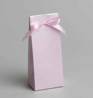 contenant à dragees rose poudré carton alimentaire