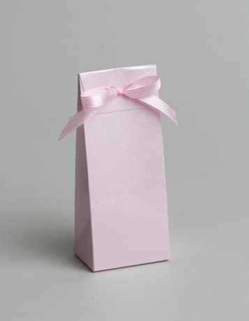 contenant à dragees rose poudré carton alimentaire