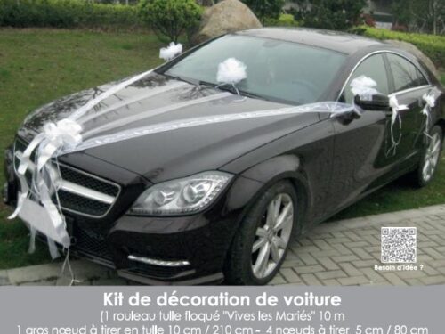 kit decoration voiture mariage