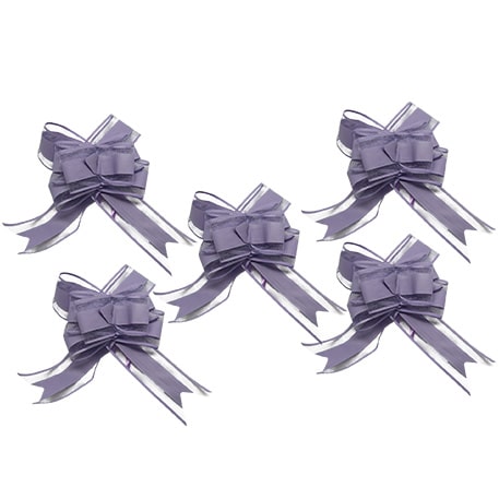 Noeud voiture mariage à tirer lilas