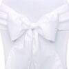 Noeud pour housse de chaise blanc