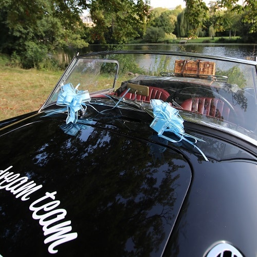 Noeud Voiture Mariage - Bleu - Lot de 5