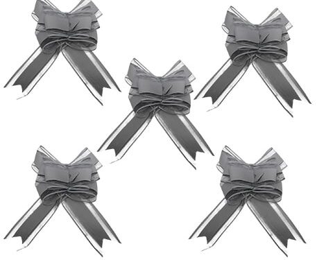 Noeud deco voiture gris