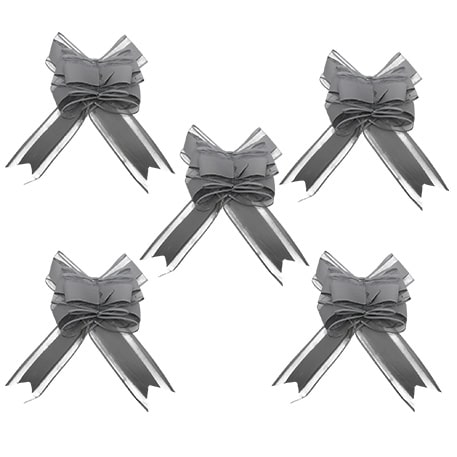 Noeud deco voiture gris