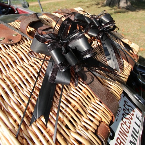 Noeud deco voiture noir