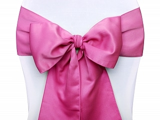 Noeud pour housse de chaise fuchsia