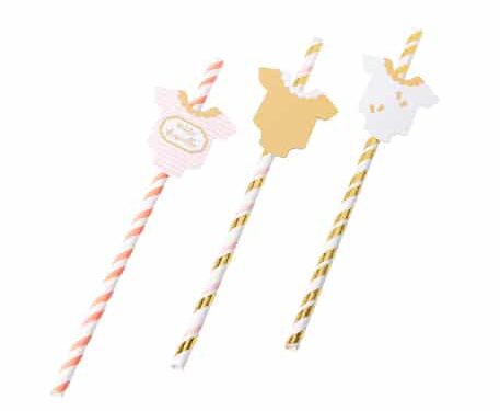 Paille petite merveille rose et or