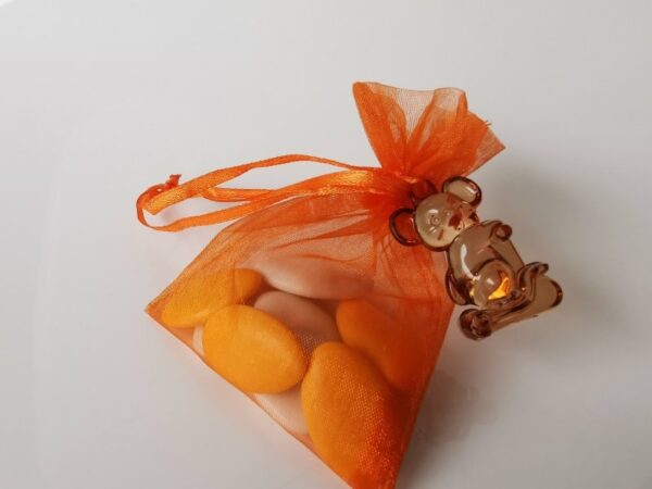 Souris pendentif en plexi Chocolat - Lot de 6