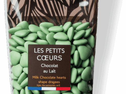 dragées médicis petits coeurs vert sauge