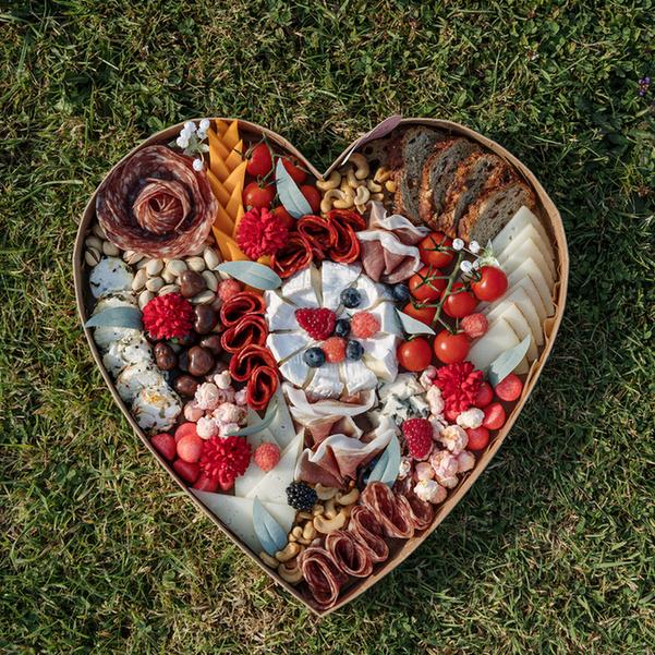 Plateau Apéro - Cœur - Carton Alimentaire