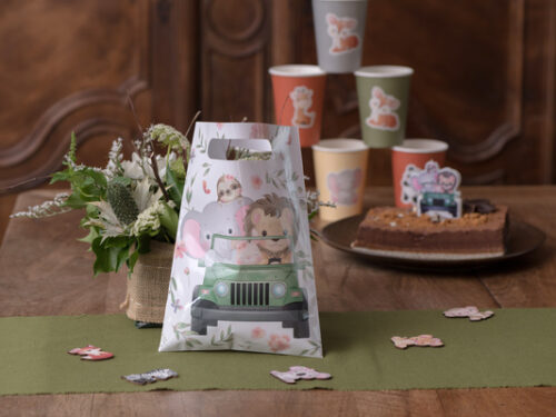 Pochette surprise anniversaire safari explorateur jungle