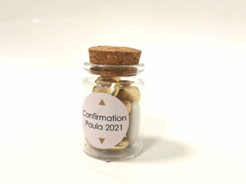 Pot a dragees en verre petit modèle