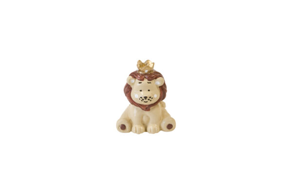 Sujet Lion couronne - Lot de 3