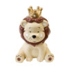 Figurine Lion couronne - marron - GM