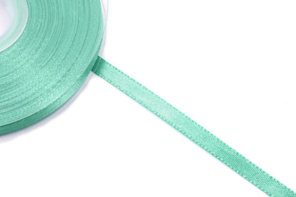 Ruban satin vert aqua
