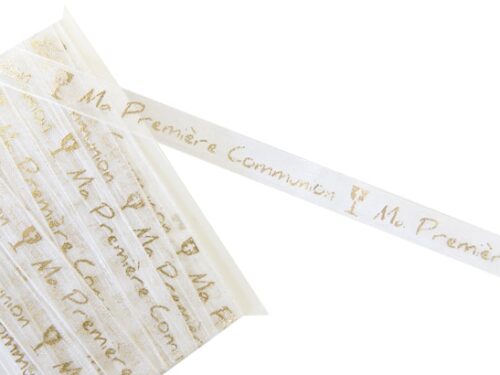 Ruban ma première communion or