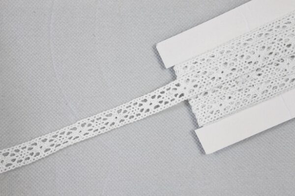 Ruban dentelle blanc
