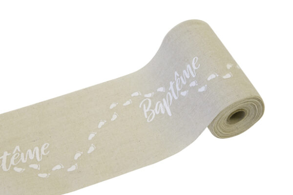 chemin de table baptême petits pieds