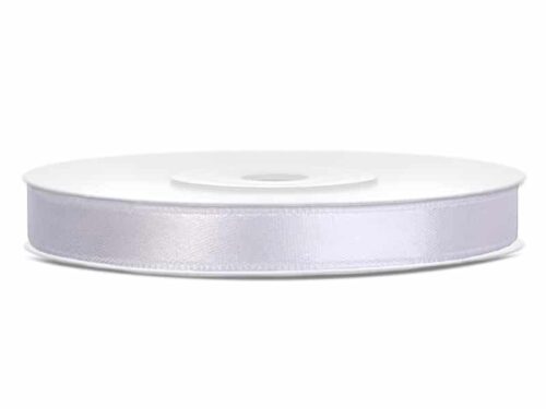 Ruban satin blanc