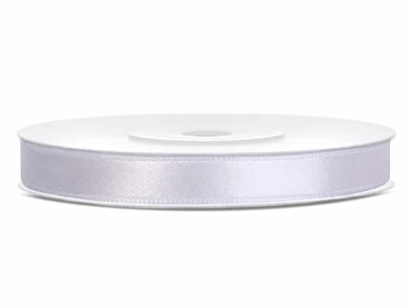 Ruban satin blanc