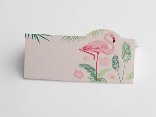 Marque place flamant rose