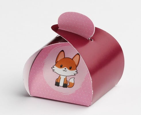 Contenant à dragée Renard Rose mimosa - S1957.106