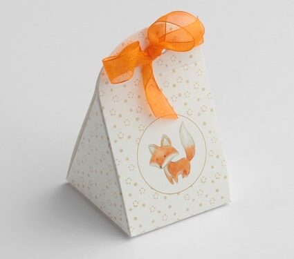 Contenant à dragée Iris Renard Blanc - S1963.24