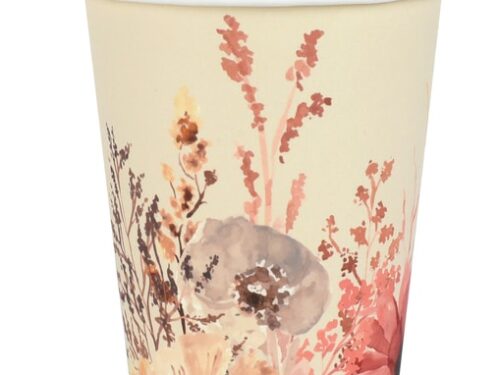 SAN-8334- Gobelets Floral – 1 Gobelet Fleuri - Lot de 10