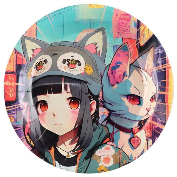 Assiette Manga - Lot de 10