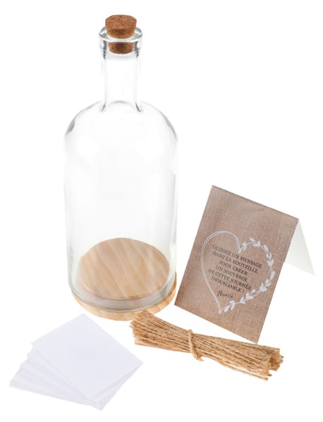 Bouteille Message - Mariage - Verre