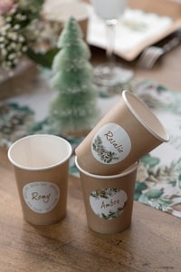 Gobelets Carton - Kraft- Lot de 10