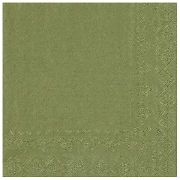 Serviettes papier - Vert Eucalyptus - Lot de 25