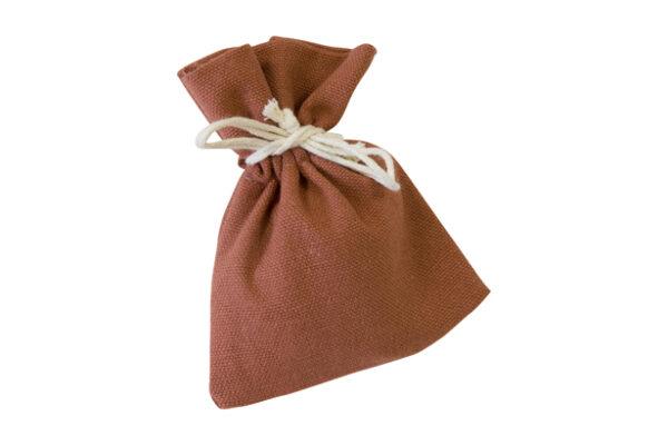 Sac à dragées  en Toile - Terracotta  - Lot de 4