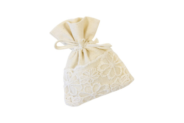 sac a dragées bohème en tissu