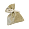 SC468# Sac à dragées - Toile - Façon jute - Lot de 4