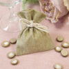 SC468# MISE EN SCENE sac a dragées toile façon jute