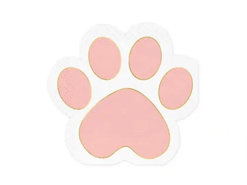 SERVIETTE PATTE DE CHAT serviette forme patte de chat