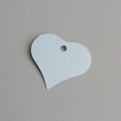 Etiquette dragees coeur bleu ciel