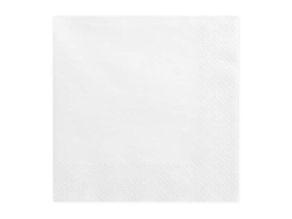 Serviette papier blanc