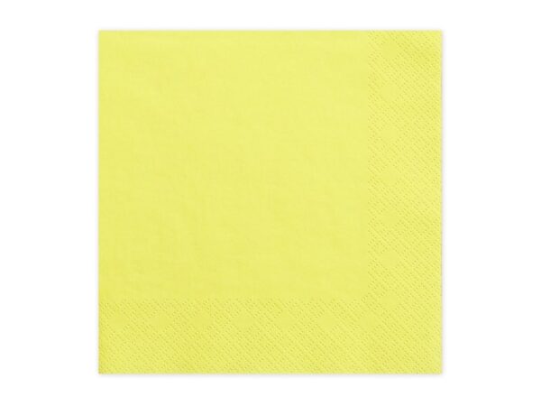 serviette jaune