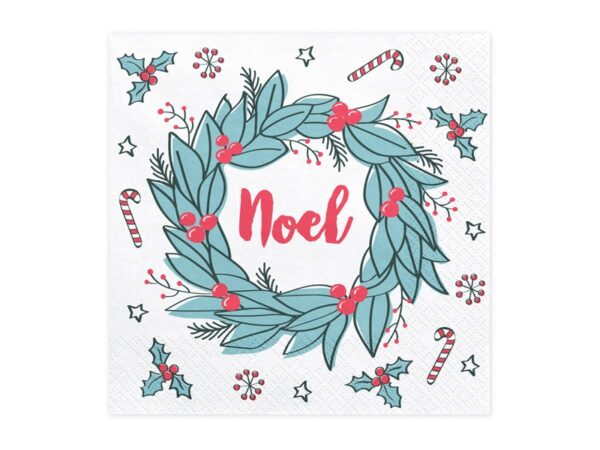 serviette noel