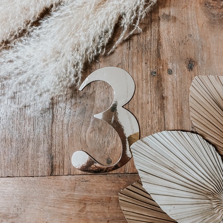 STICKER CHIFFRE 3 OR 91514