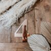 STICKER CHIFFRE 4 ROSE GOLD 91525