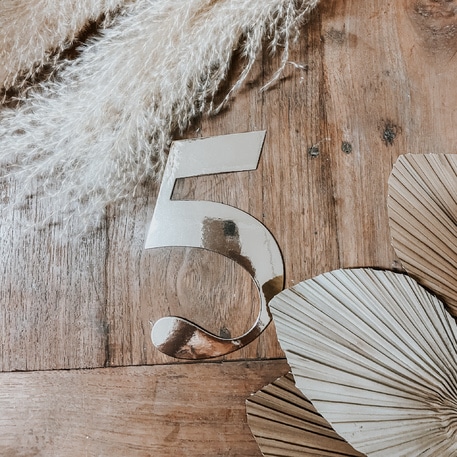 STICKER CHIFFRE 5 OR 91516