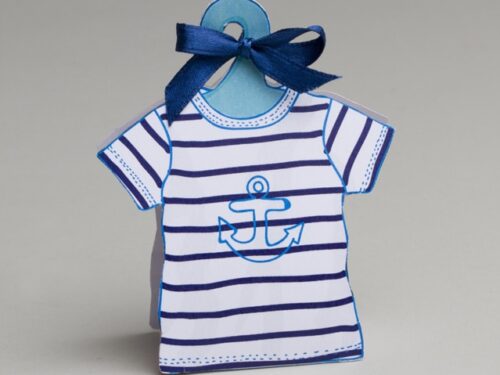 Contenant à dragée T-shirt Marine - STSH112MA